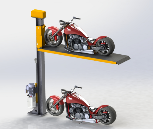 Simple Motorcycle Parking Equipment