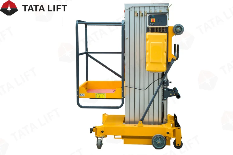 Single-Column Mobile Aluminum Alloy Lifting Platform(Plug-Intype)